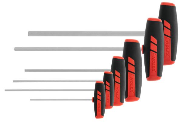 Hexagon screwdriver set, T-handle